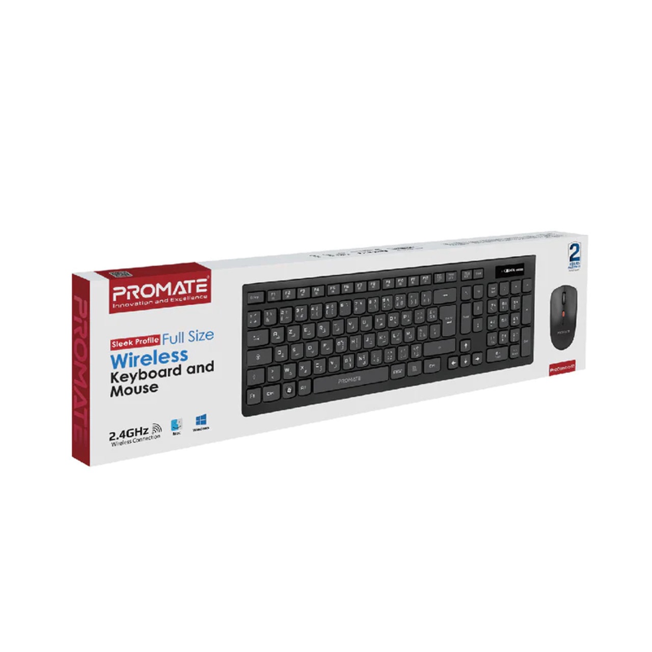 PROMATE Wireless Keyboard & Mouse