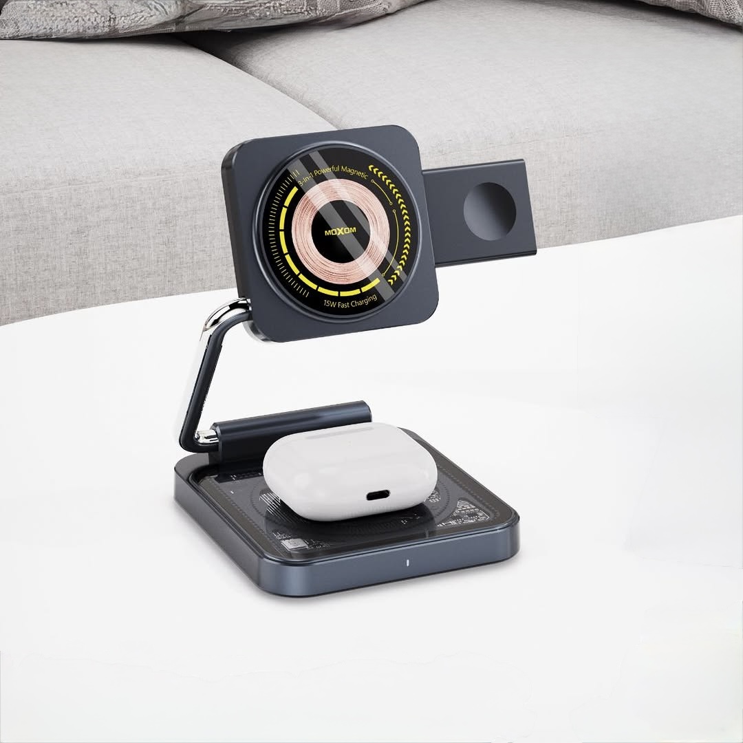 Moxom Powerful Magnetic Wireless Fast Charger 3-in-1 MX-ST29