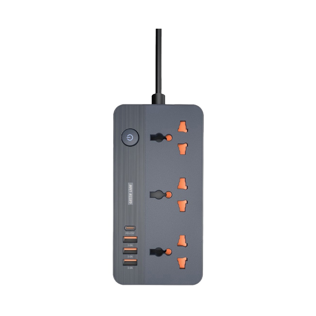 Green Lion GS-200 Power Socket 2500W - Black