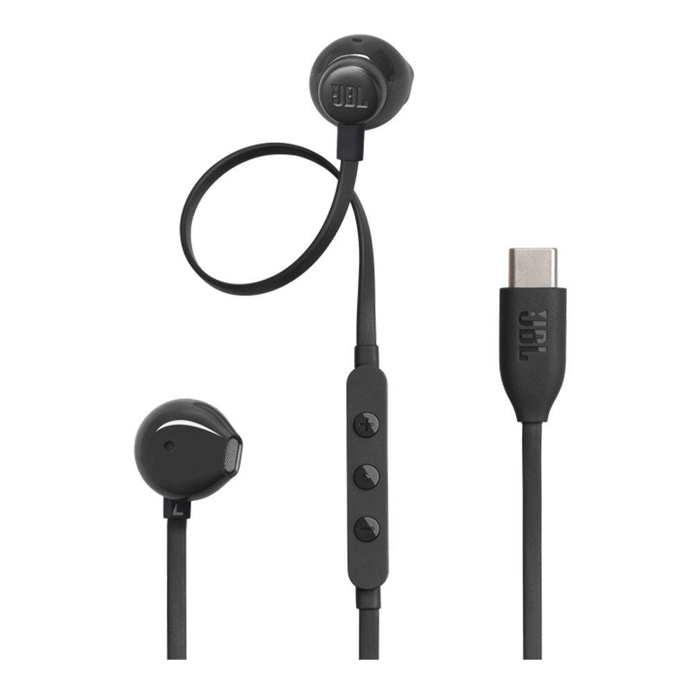 JBL Tune 305C USB-C In-Ear Headphones (Black)