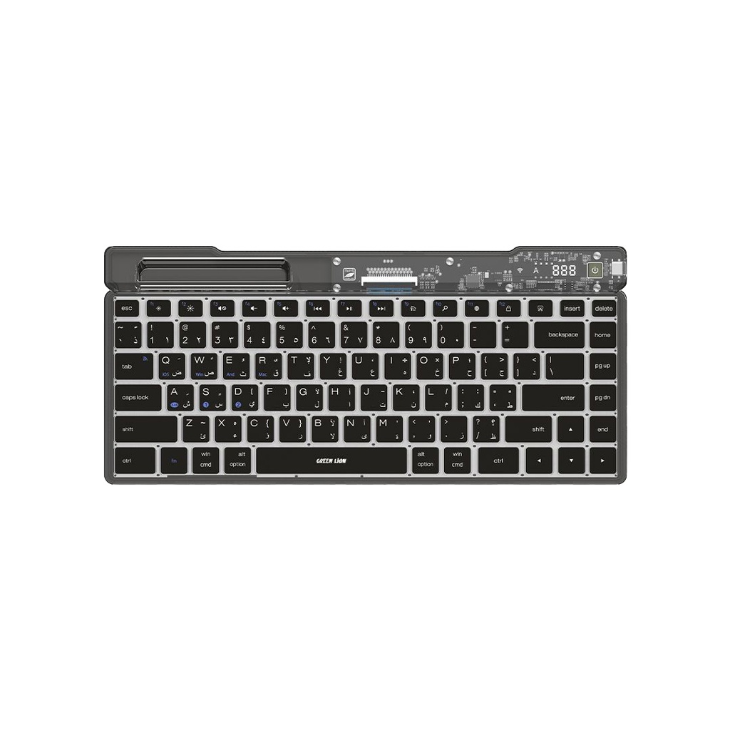 Green Lion Transparent Keyboard Scissor Foot Structure - Black