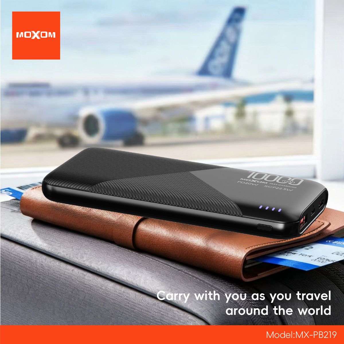 Moxom MX-PB219 10000mAh 22.5W Fast Charging Power Bank USB-C